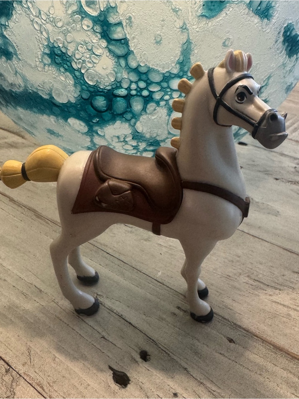 Disney Tangled Maximus Figure Jakks Rapunzel White Palace Stallion Horse Animal
